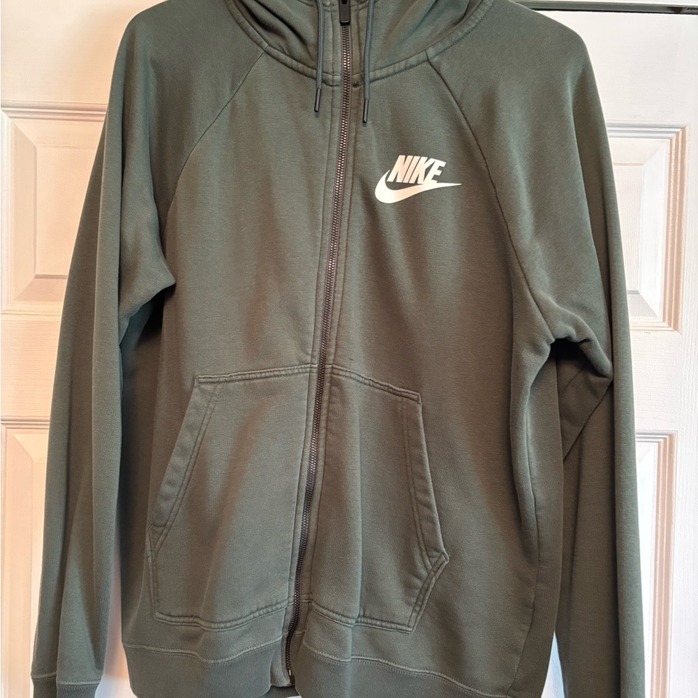 Nike Olive Full-Zip Hoodie
